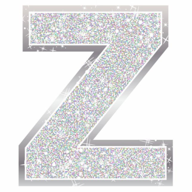 Letter Z Photo Sculpture Decoration (Front)