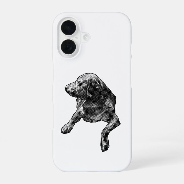 Letterbox Glow, Dotted Lab Focus iPhone 16 Case (Back)