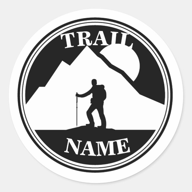 Letterboxing Trail Name Stickers (Front)