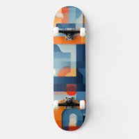 Letterforms in blue and orange