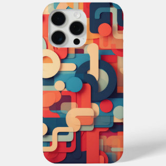 Letterforms in bright colours iPhone 15 pro max case
