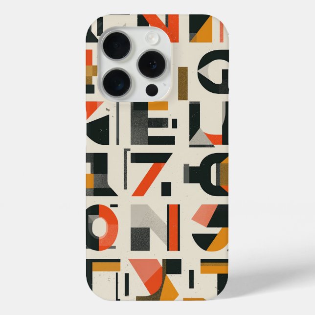 Letterforms, whole and fragmented Case-Mate iPhone case (Back)
