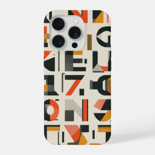 Letterforms, whole and fragmented iPhone 15 pro case