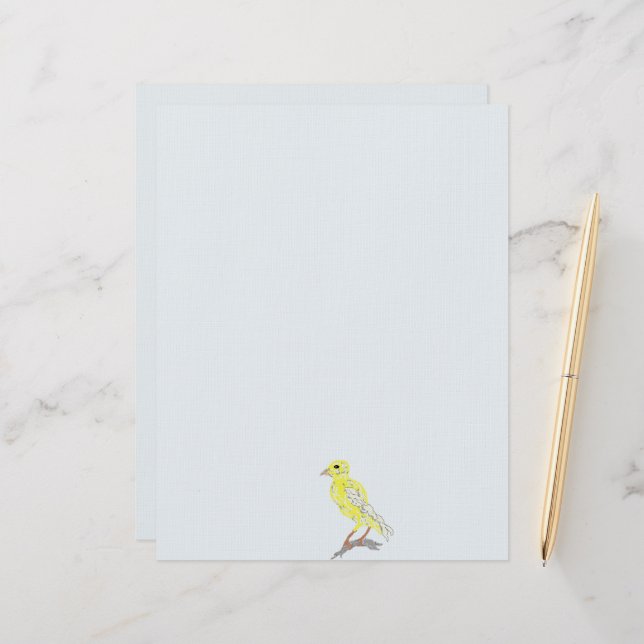 Letterhead : Canary Sings (Front/Back In Situ)