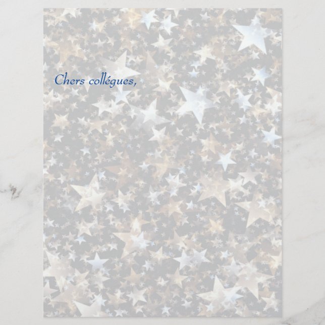 Letterhead Christmas stars (Front)