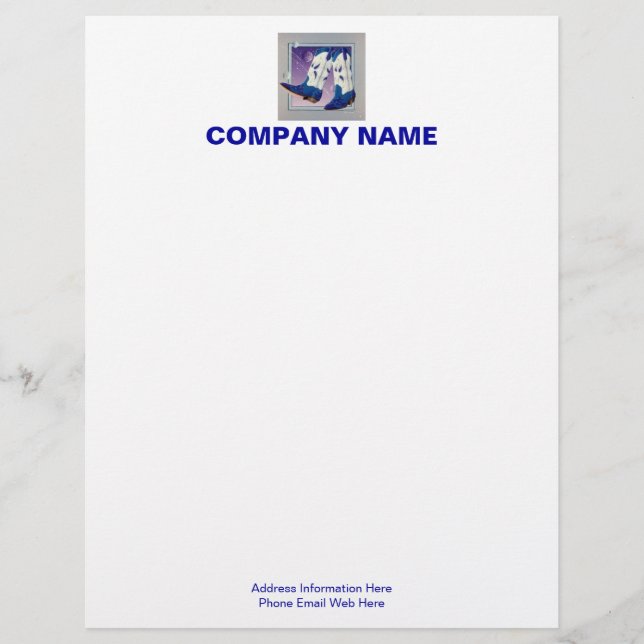 Letterhead - Electric Slide Cowboy Boots (Front)