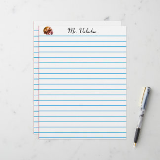 Letterhead lines for school