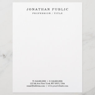 Letterhead Modern Minimalist Elegant Template