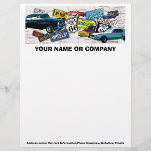 Letterhead - Route 66 Classic Cars Design