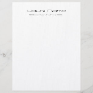 Letterhead Stationary Linen Paper/ White