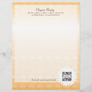 Letterhead Template Organic Beauty