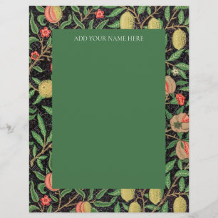 LETTERHEAD : WILLIAM MORRIS : "POMEGRANATES"
