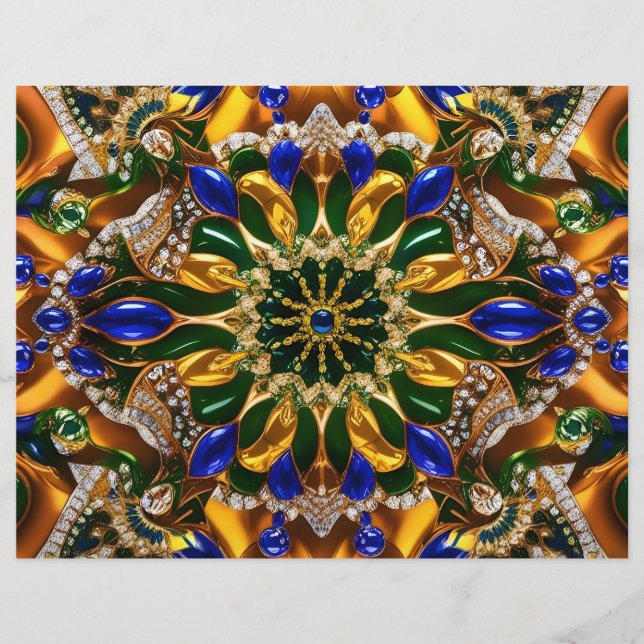 Letterhead with Brazil Colours Design (Front)