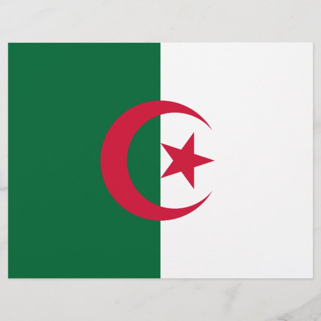Letterhead with Flag of Algeria (Front)