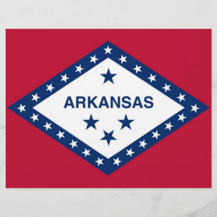 Letterhead with Flag of Arkansas