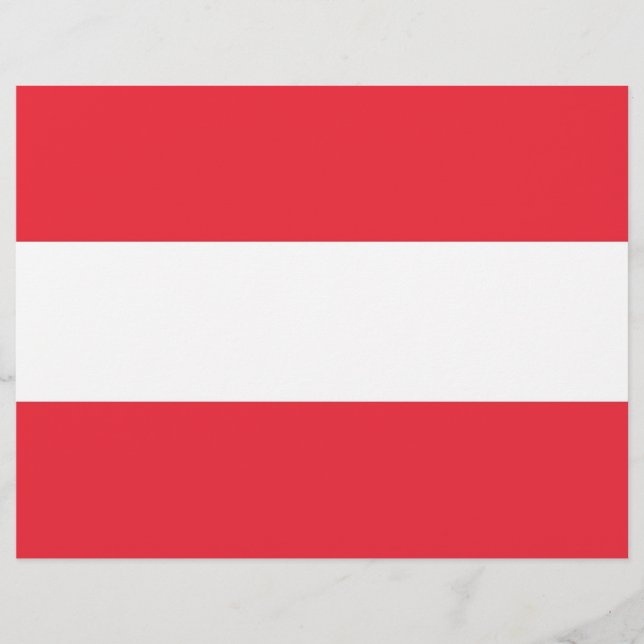 Letterhead with Flag of Austria (Front)