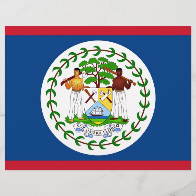 Letterhead with Flag of Belise (Front)