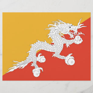 Letterhead with Flag of Bhutan