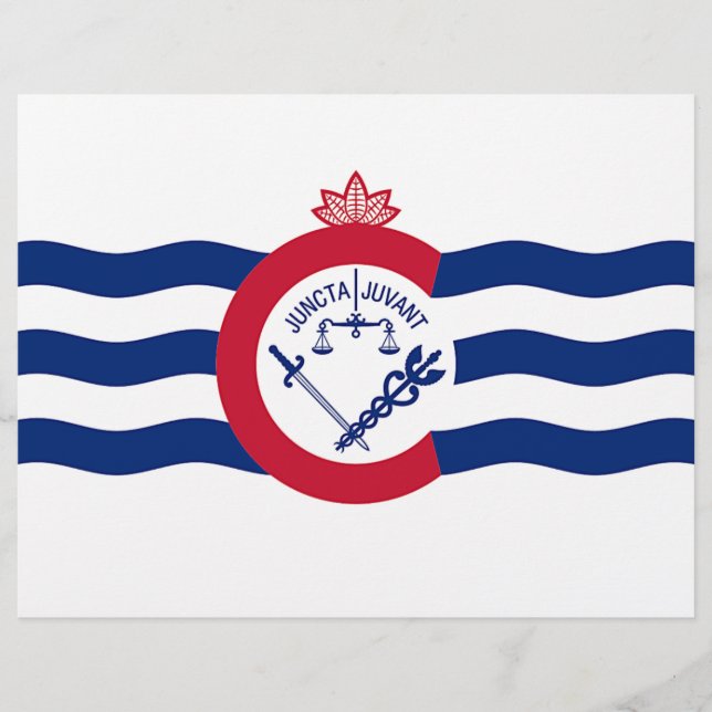 Letterhead with Flag of Cincinnati, Ohio (Front)