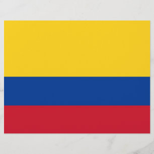 Letterhead with Flag of Colombia