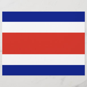 Letterhead with Flag of Costa Rica