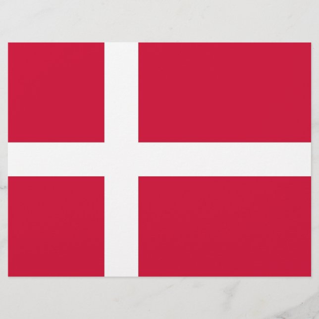 Letterhead with Flag of Denmark (Front)
