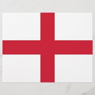 Letterhead with Flag of England
