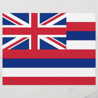 Letterhead with Flag of Hawaii, USA