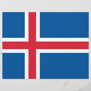 Letterhead with Flag of Iceland