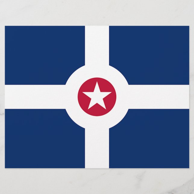 Letterhead with Flag of Indianapolis, USA (Front)