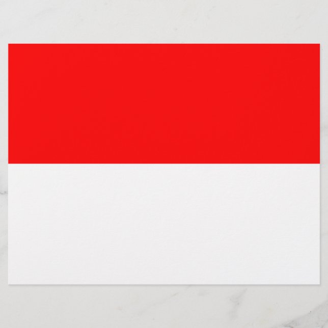 Letterhead with Flag of Indonesia (Front)