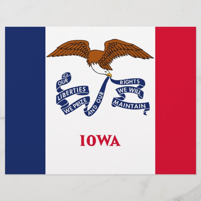 Letterhead with Flag of Iowa (Front)
