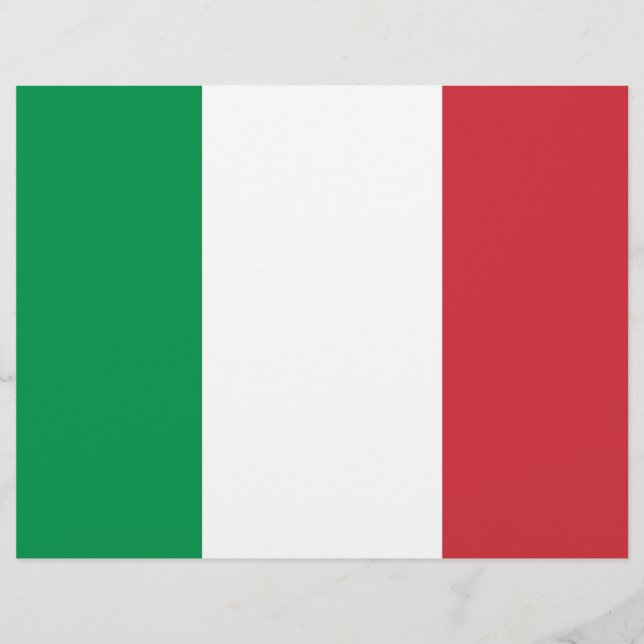 Letterhead with Flag of Italy (Front)