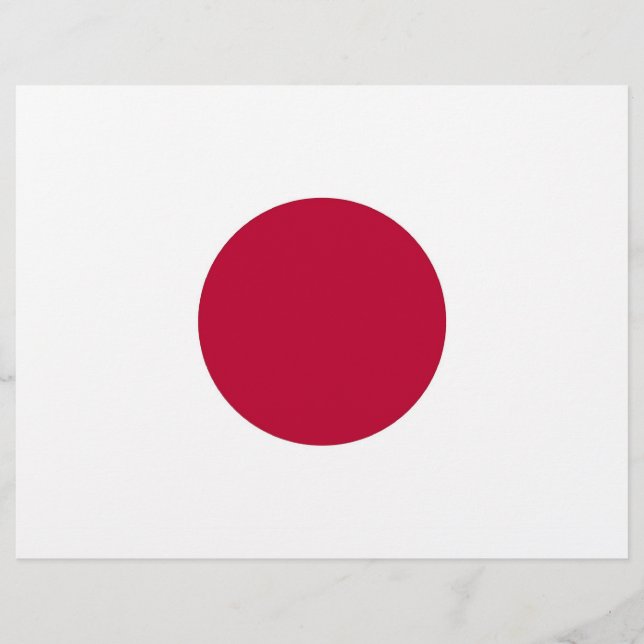 Letterhead with Flag of Japan (Front)