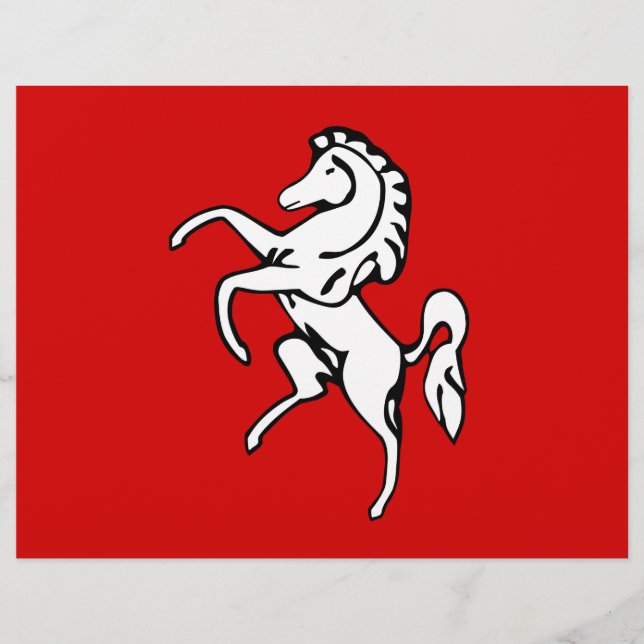 Letterhead with Flag of Kent, England (Front)