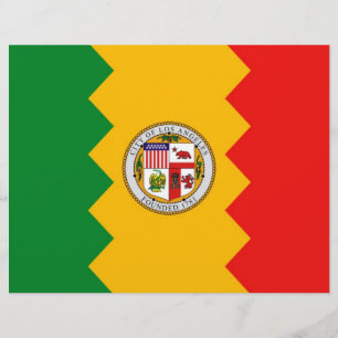 Letterhead with Flag of Los Angeles, California