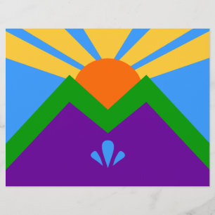 Letterhead with Flag of Manitou Springs, Colorado