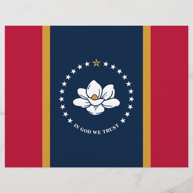Letterhead with Flag of Mississippi (Front)