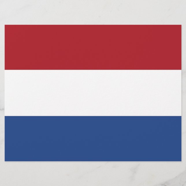 Letterhead with Flag of Netherlands (Front)