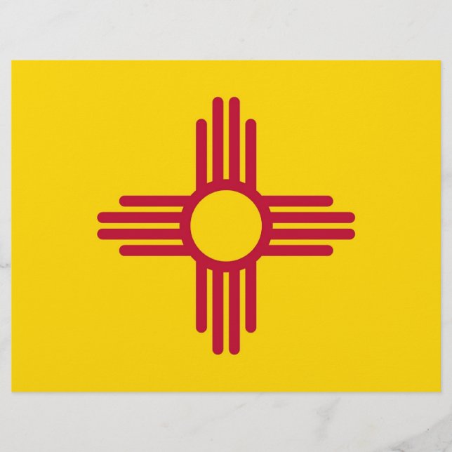 Letterhead with Flag of New Mexico, USA (Front)