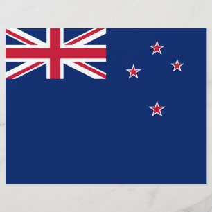 Letterhead with Flag of New Zealand