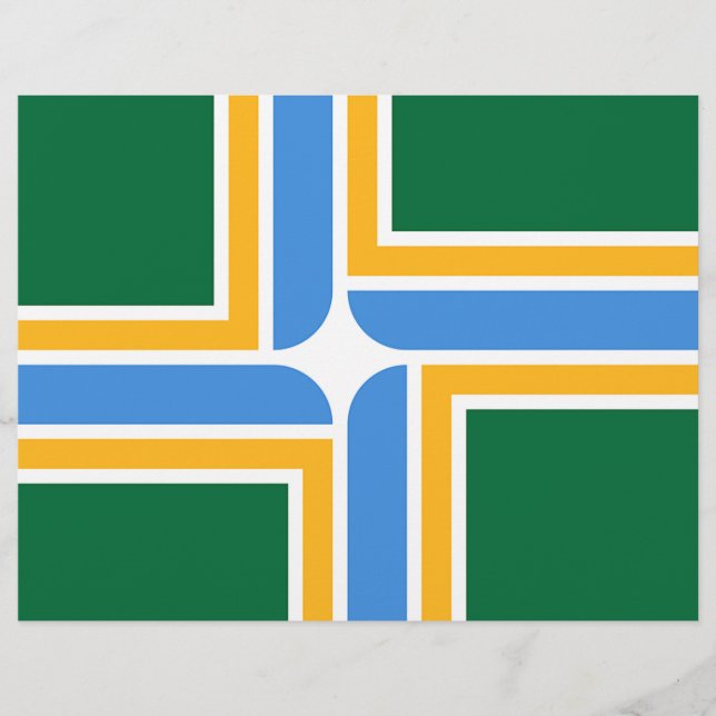 Letterhead with Flag of Portland, Oregon (Front)