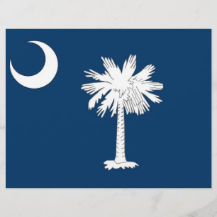 Letterhead with Flag of South Carolina, USA