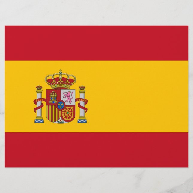 Letterhead with Flag of Spain (Front)