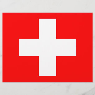 Letterhead with Flag of Switzerland