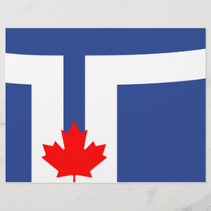 Letterhead with Flag of Toronto, Canada
