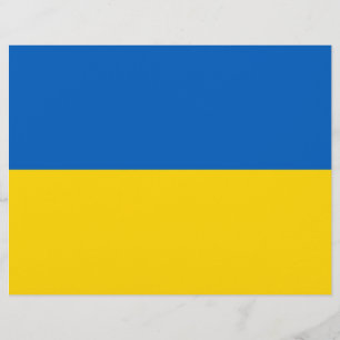 Letterhead with Flag of Ukraine