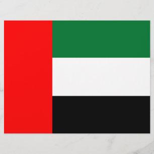 Letterhead with Flag of United Arab Emirates