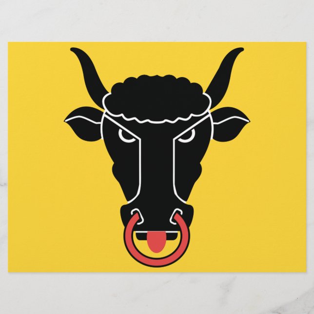 Letterhead with Flag of Uri canton, Switzerland (Front)