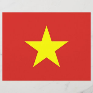 Letterhead with Flag of Vietnam